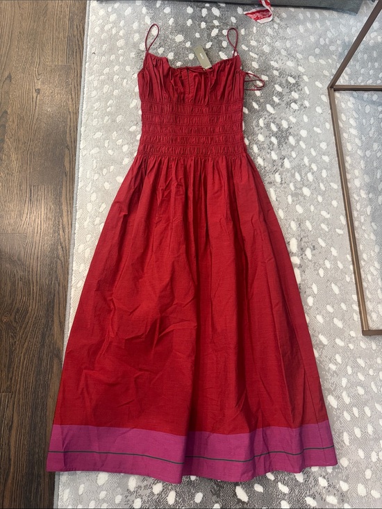 J. Crew Dresses & Skirts - J. Crew Red Sundress with Pink Hem